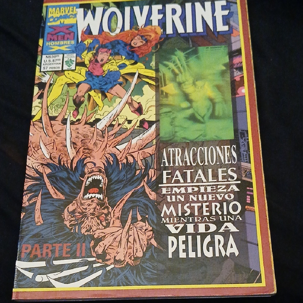 Marvel Blue and Yellow Wolverine Art Print